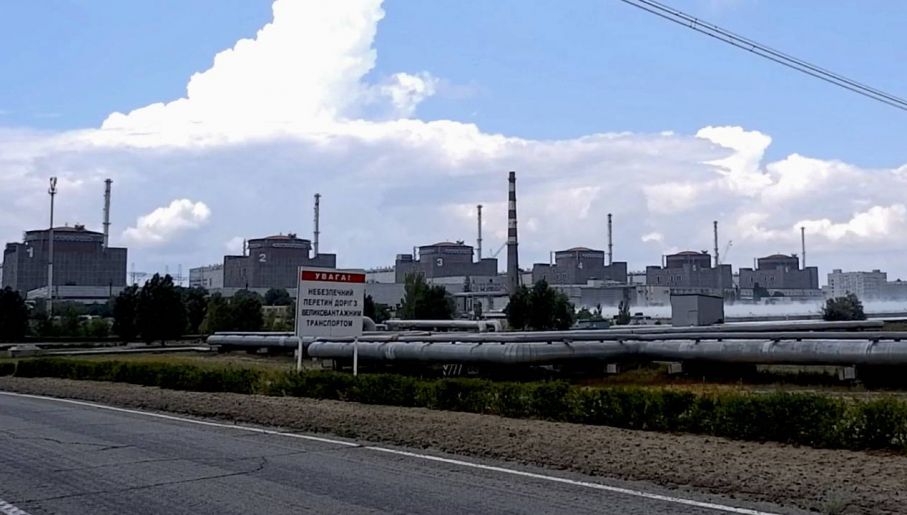 Elektrownia w Enerhodarze jest okupowana przez Rosjan (fot. EPA/RUSSIAN EMERGENCIES MINISTRY)