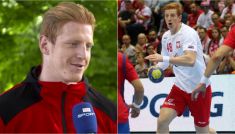 Tomasz Gębala podczas zgrupowania reprezentacji Polski w Cetniewie oraz w meczu z Serbią (fot. TVP; Getty Images)