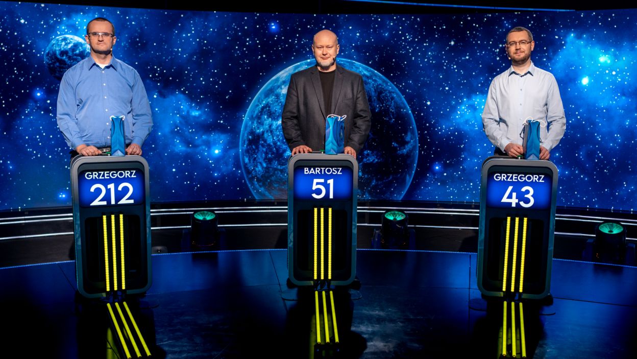 Finaliści 6. odcinka 148. edycji: Grzegorz Jonatowski, Bartosz Głębocki i Grzegorz Lach.