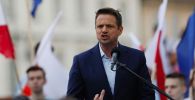 Wybory prezydenckie 2020. Rafał Trzaskowski (fot. Piotr Malecki/ Getty Images) Wybory prezydenckie 2020. Rafał Trzaskowski (fot. Piotr Malecki/ Getty Images)