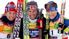 Kristin Steira, Justyna Kowalczyk i Aino Kaisa Saarinen (fot. Getty)